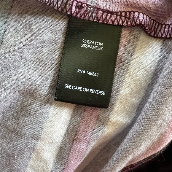 NWT Torrid 4 4X Burgundy Stripe Jersey Mini Trapeze Dress - Picture 8 of 10